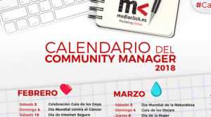 Calendario del Community Manager